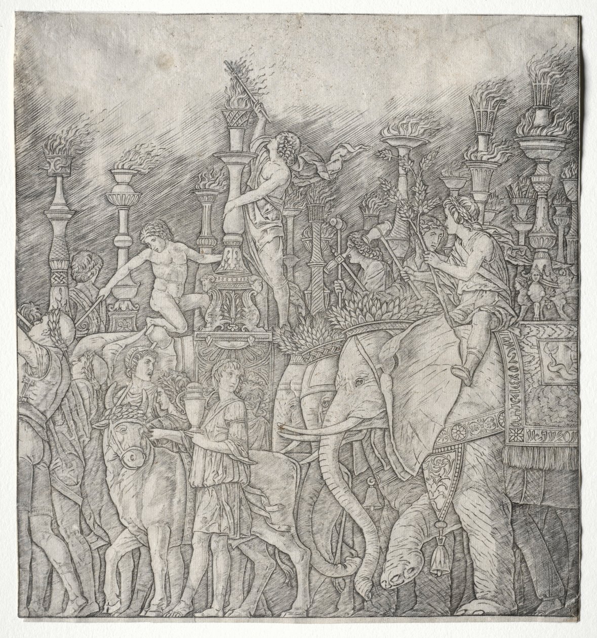 Triumfy Cezara:  Słonie autorstwa Giovanni Antonio da Brescia