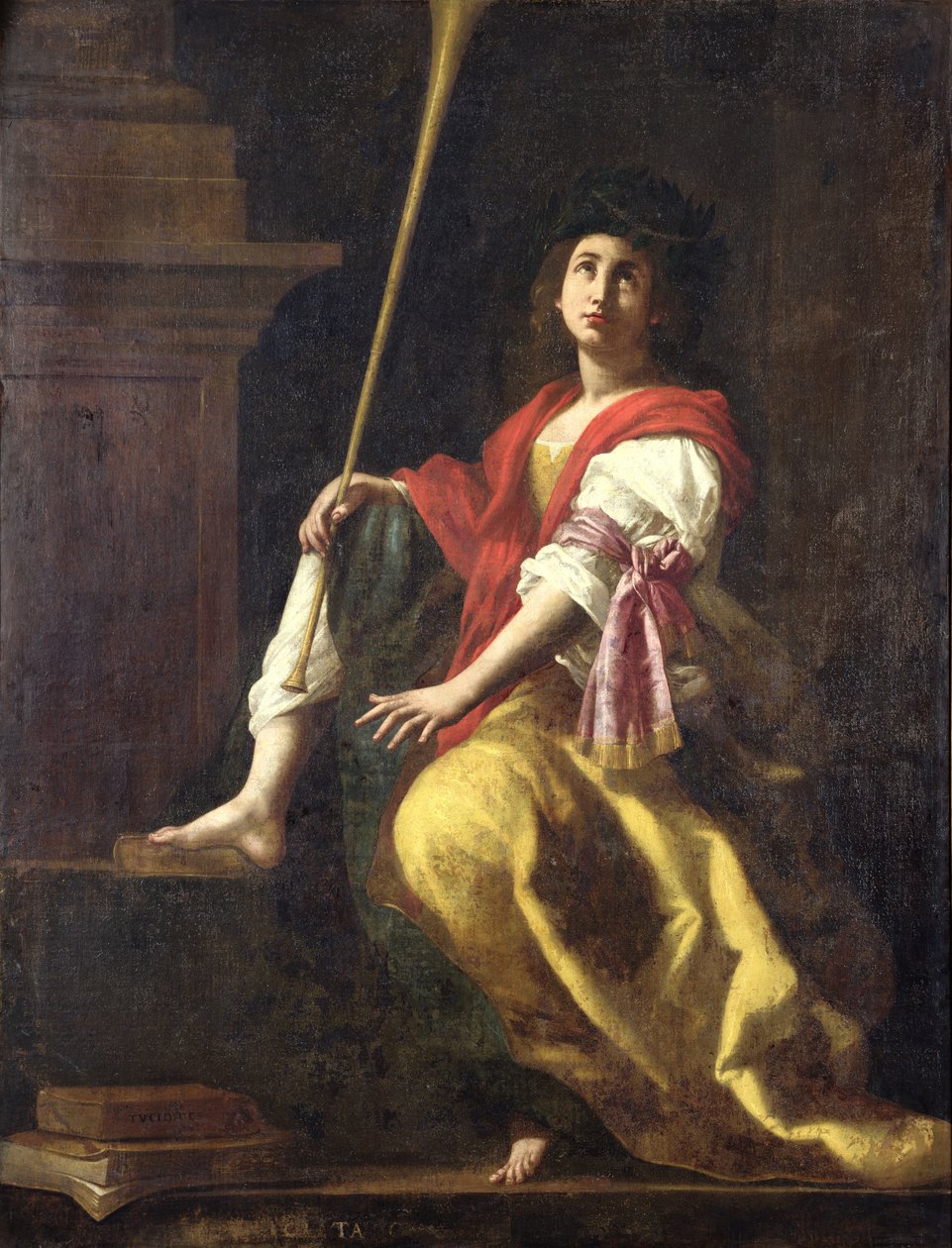 Clio, muza historii, 1624 autorstwa Giovanni Baglione