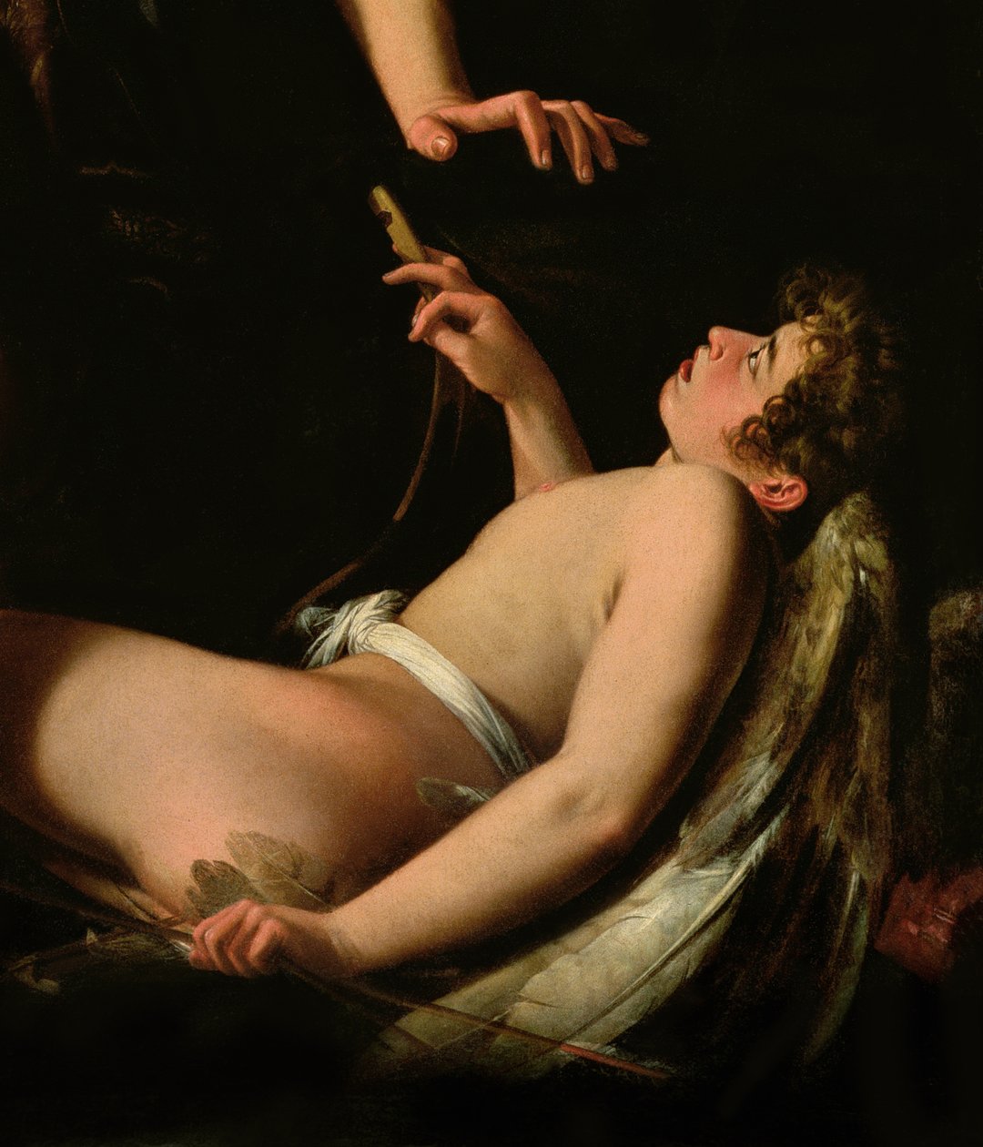 Fragment Kupidyna ze Świętej Miłości i Nieświętej Miłości, 1602 autorstwa Giovanni Baglione