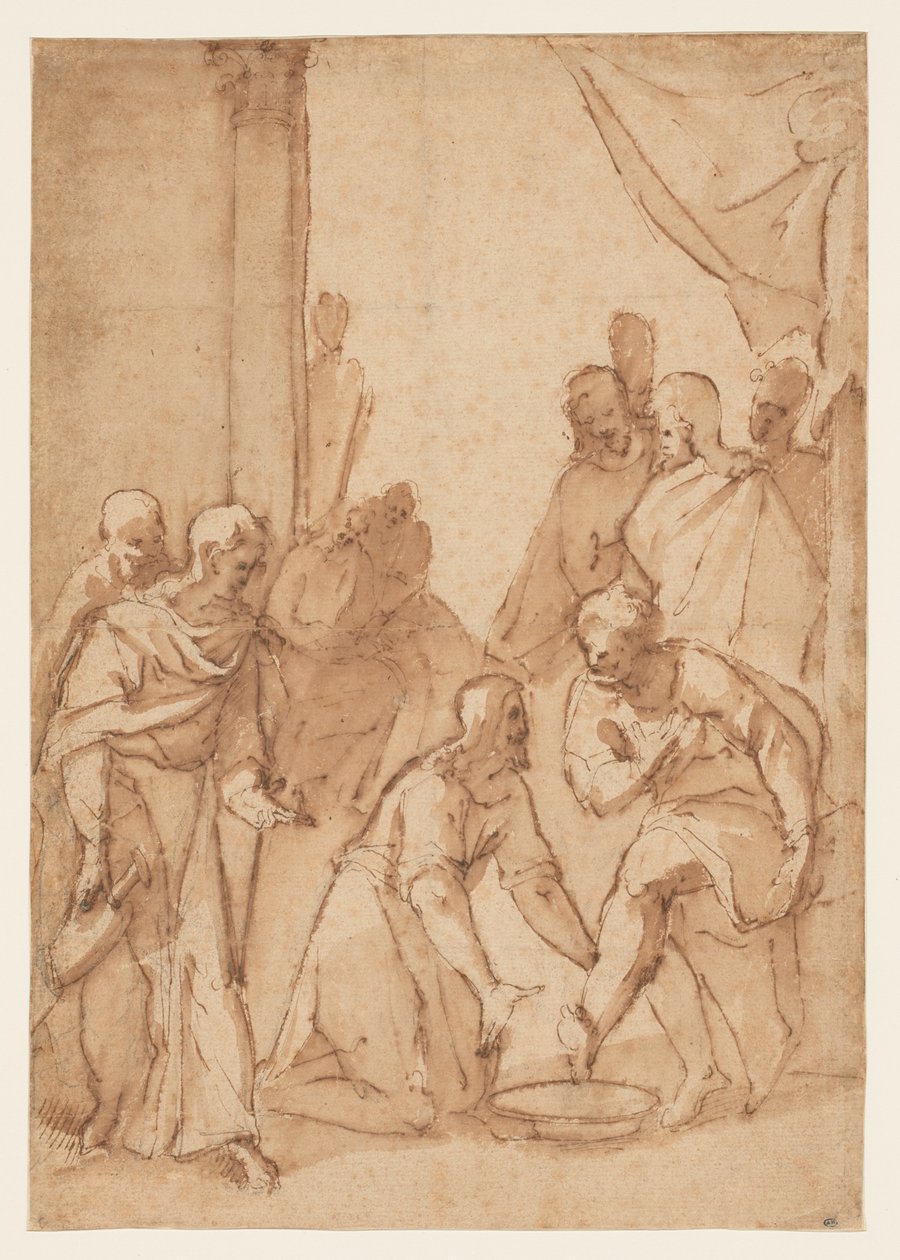 Chrystus myje stopy uczniom autorstwa Giovanni Balducci