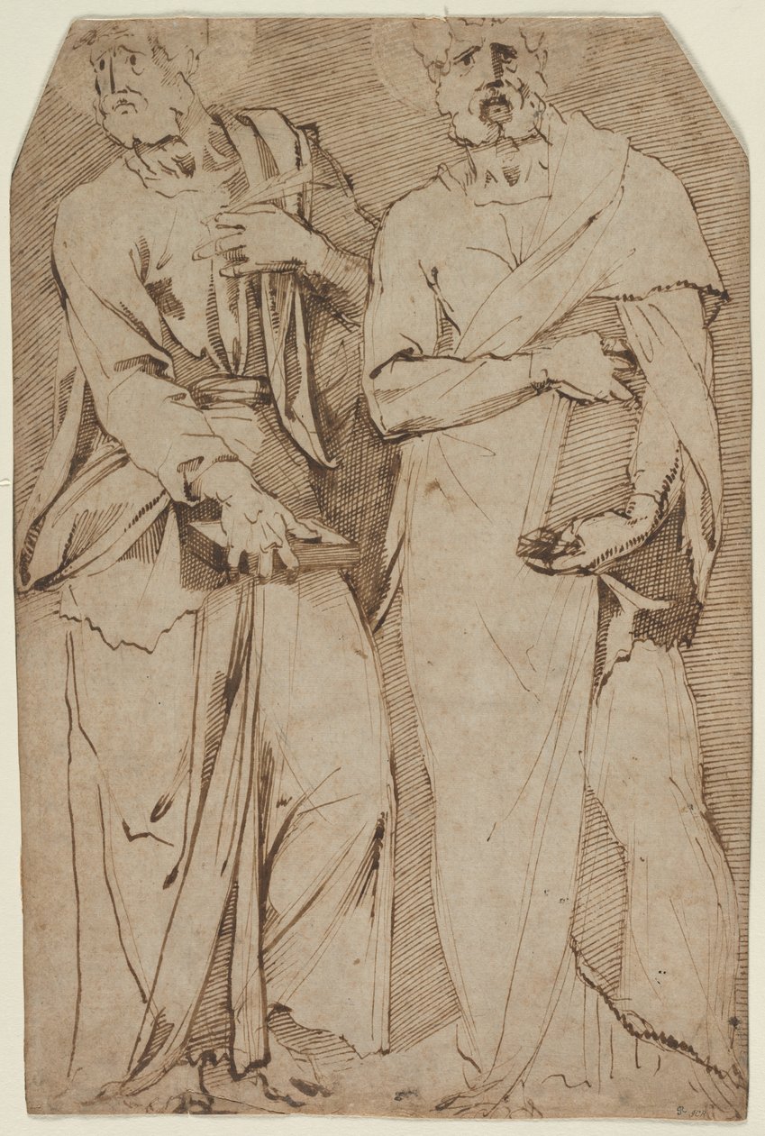 Dwaj święci stojący, 1563-1572. autorstwa Giovanni Bandini