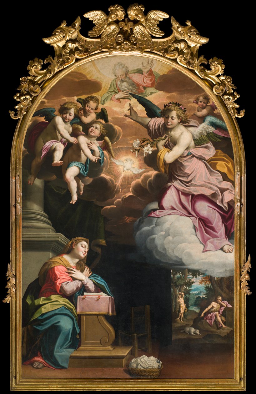 Południowy Transept, Ołtarz Zwiastowania, Ołtarz Giovanniego Battisty Trotti zwanego Il Malosso 1594 autorstwa Giovanni Battista Trotti