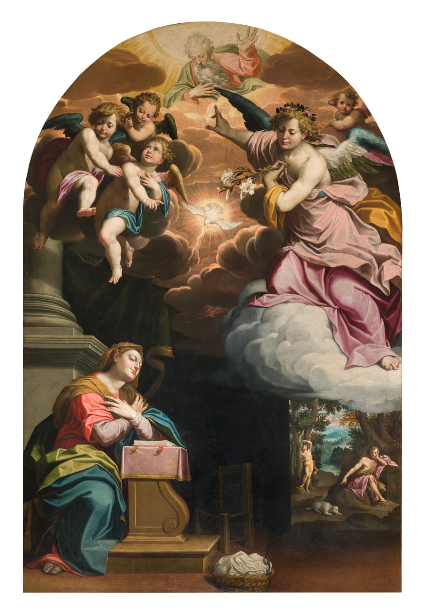 Południowy Transept, Ołtarz Zwiastowania, Ołtarz Giovanniego Battisty Trotti zwanego Il Malosso 1594 autorstwa Giovanni Battista Trotti