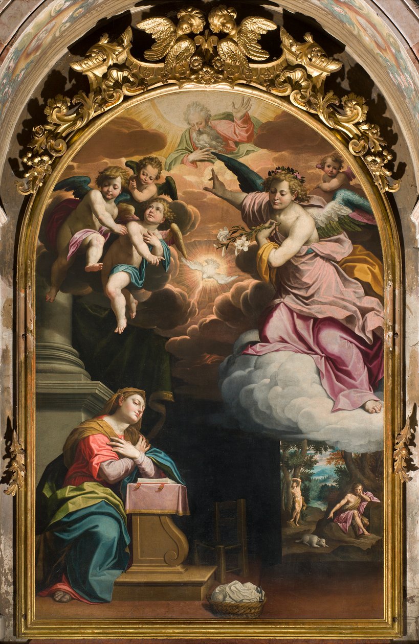 Południowy Transept, Ołtarz Zwiastowania, Ołtarz Giovanniego Battisty Trotti zwanego Il Malosso 1594 autorstwa Giovanni Battista Trotti