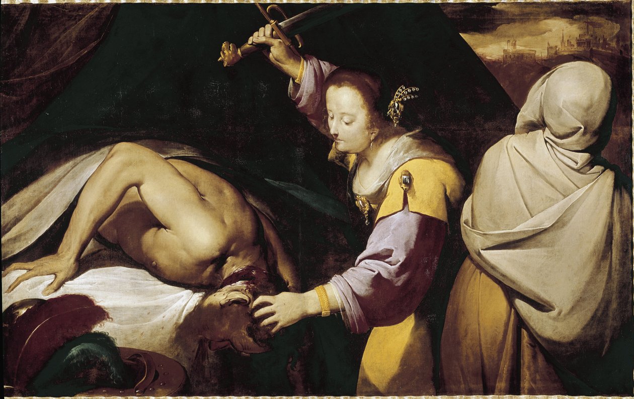 Judyta i Holofernes (olej na płótnie) autorstwa Giovanni Battista  Crespi