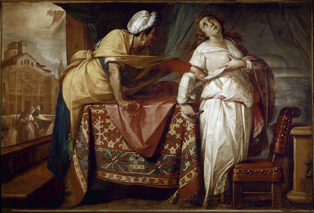 Cud Beatrice Crespi uzdrowiona z raka piersi Obraz Cerano (Giovan Battista Crespi) (1567/8-1632) 1610 Katedra w Mediolanie (Duomo) Włochy autorstwa Giovanni Battista  Crespi