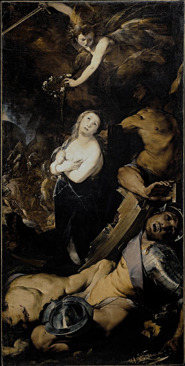 Męczeństwo św Katarzyny Obraz Cerano (Giovan Battista Crespi) (1567 / 8-1632) Mediolan, Santa Maria presso San Celso Włochy autorstwa Giovanni Battista  Crespi