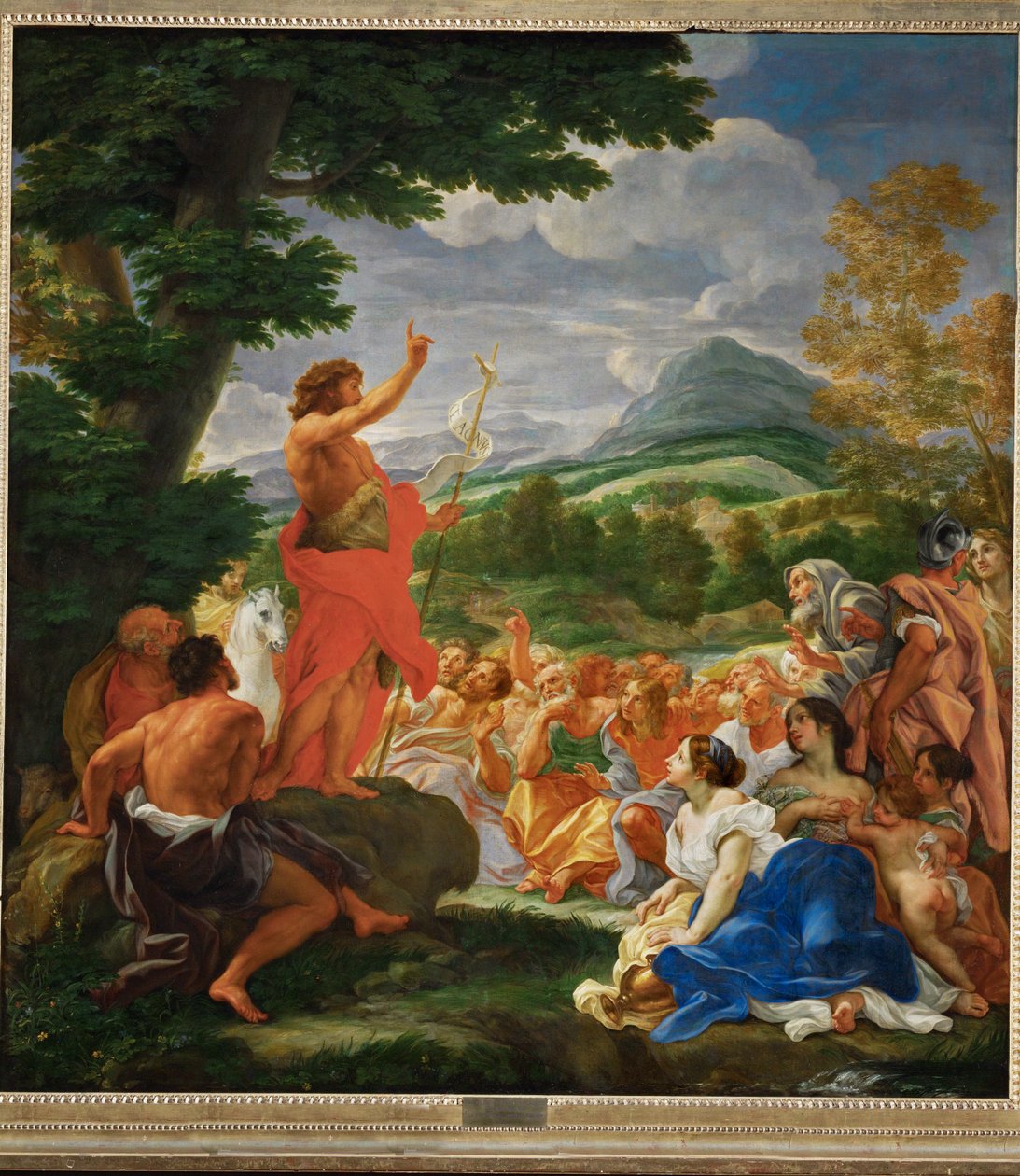 Kazanie świętego Jana Chrzciciela ... autorstwa Giovanni Battista (1639-1709) Gaulli