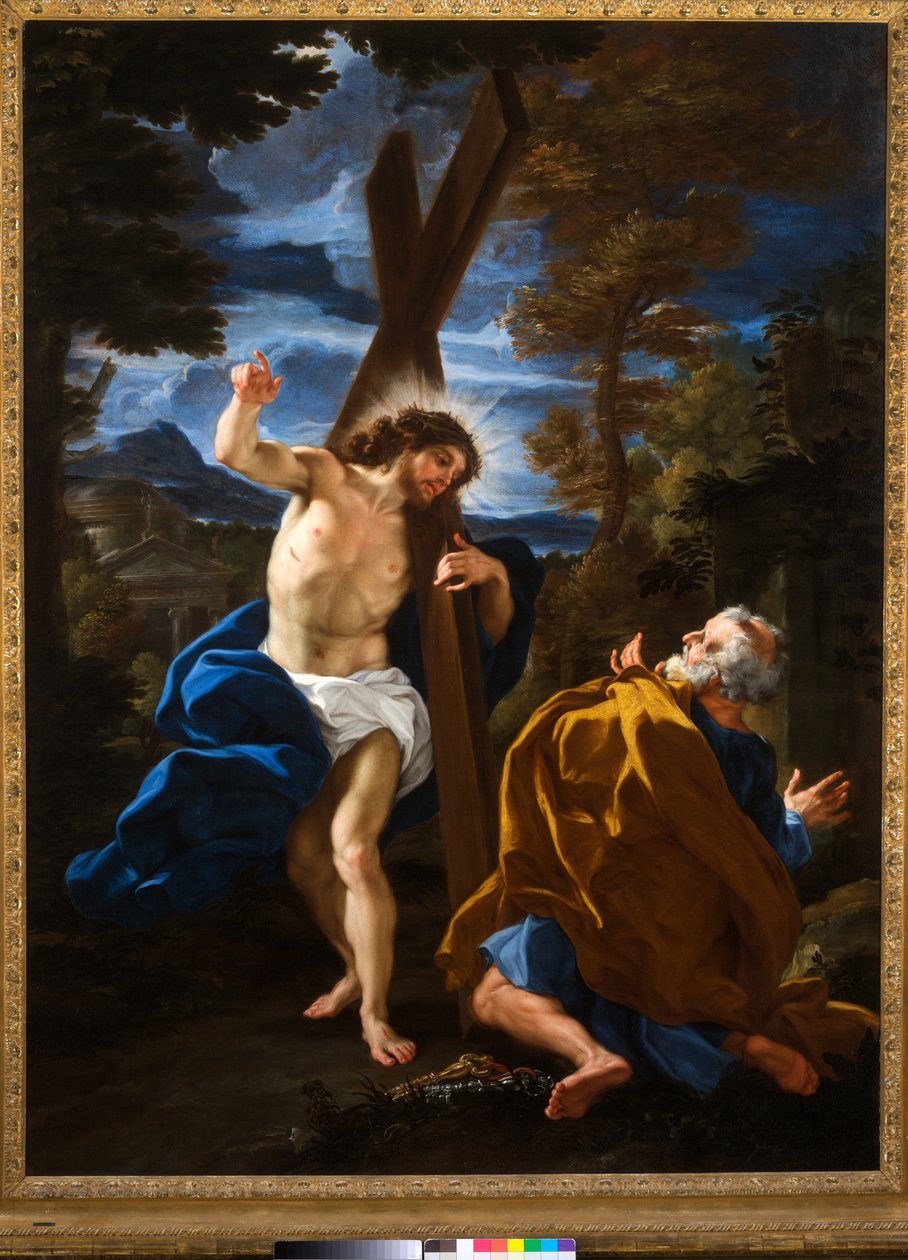 Senhor, onde você está indo? (óleo sobre tela) autorstwa Giovanni Battista (1639 1709) Gaulli