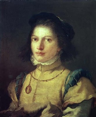 Dziewczyna w stroju Pazia z XVI wieku autorstwa Giovanni Battista Tiepolo