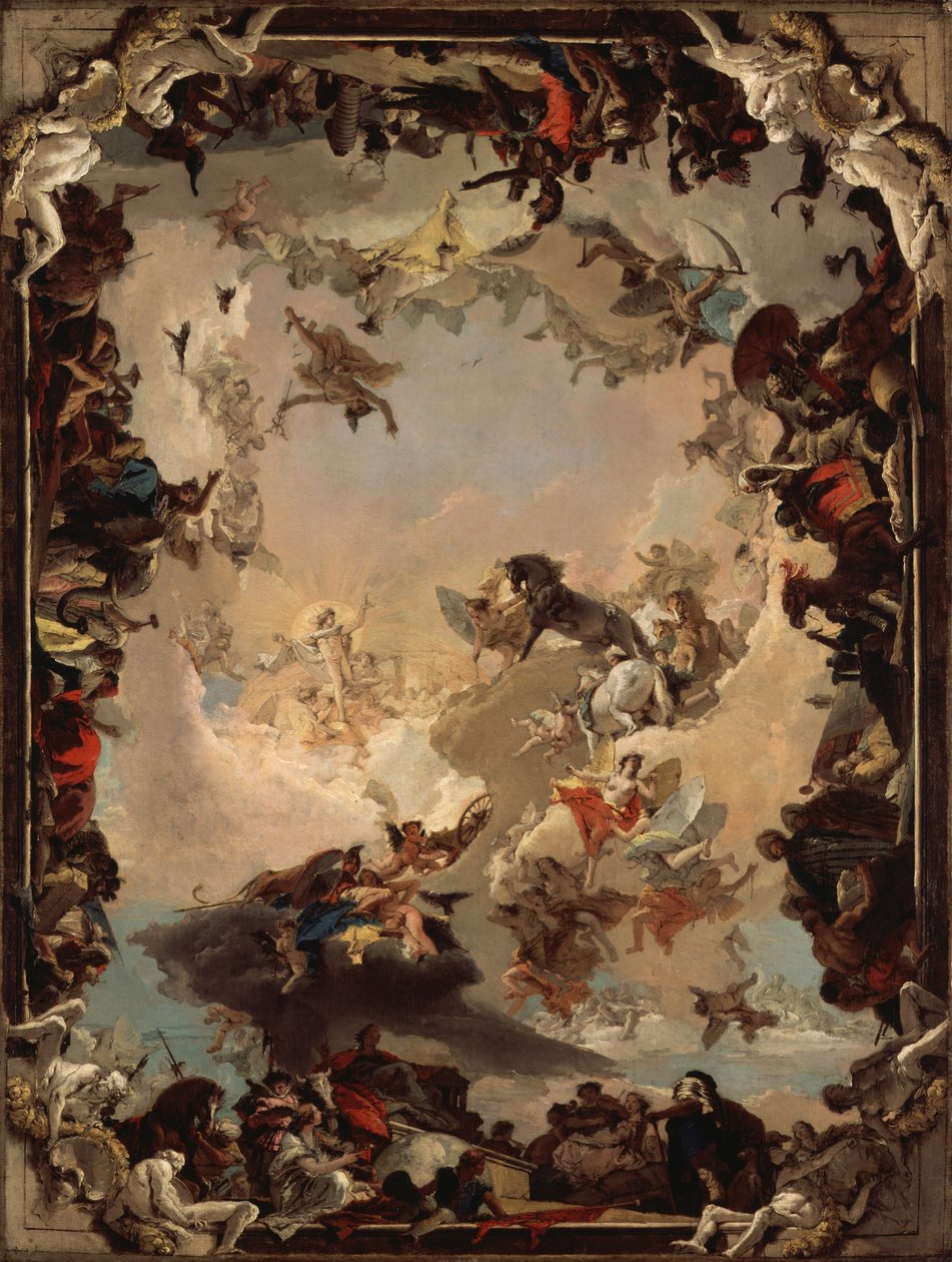 Alegoria planet i kontynentów autorstwa Giovanni Battista Tiepolo