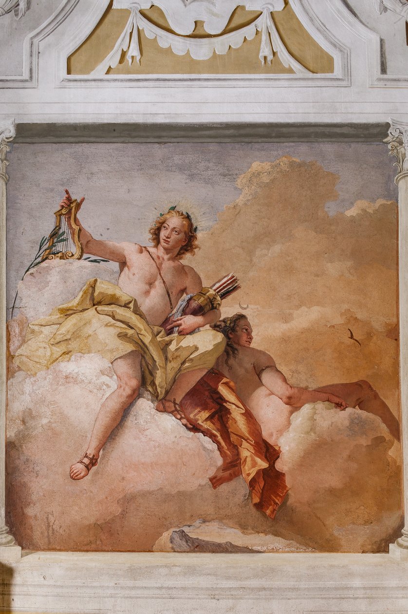 Kwatery Gościnne, Sala Olimpu: „Apollo i Diana” autorstwa Giovanni Battista Tiepolo