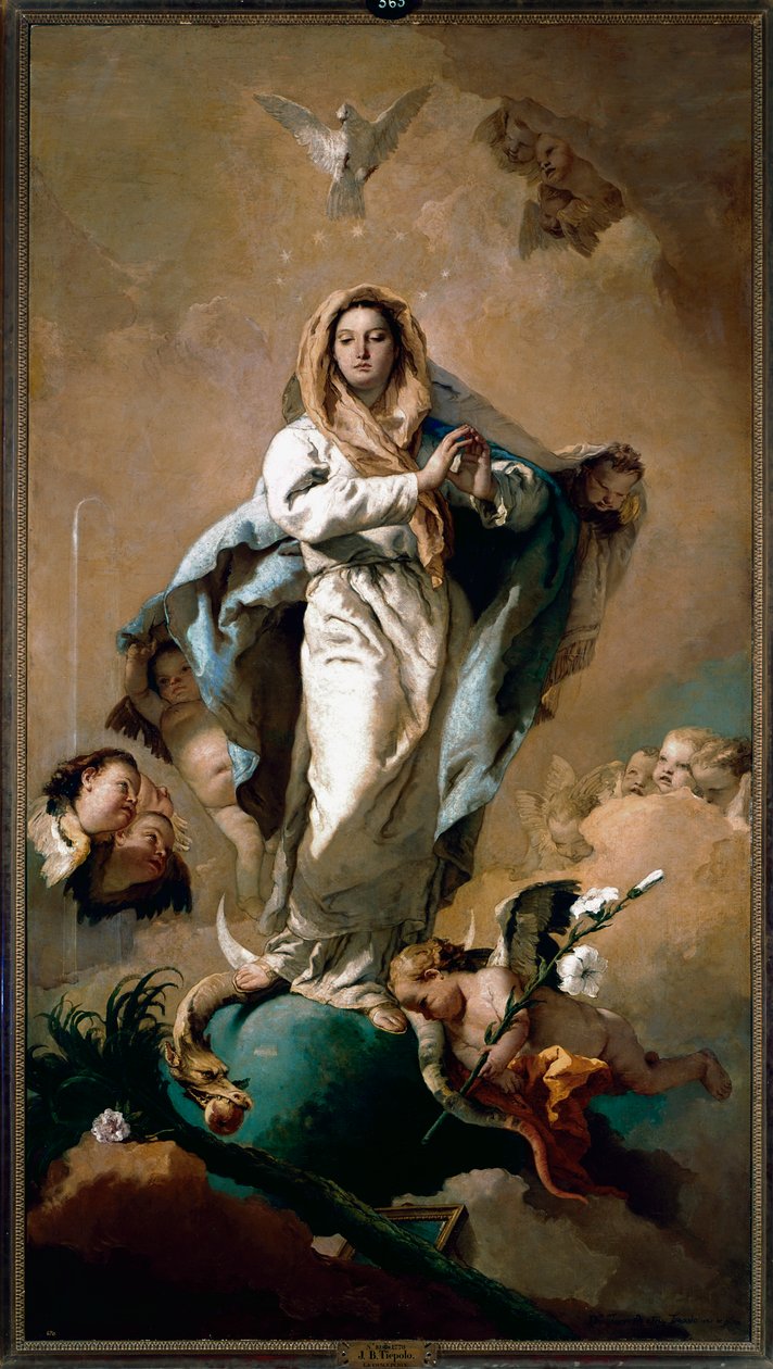 Niepokalane Poczęcie autorstwa Giovanni Battista Tiepolo