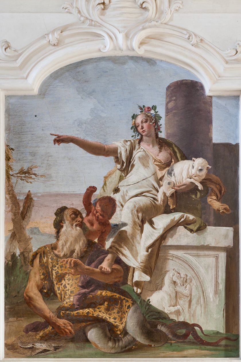 Niewinność odrzucająca oszustwo autorstwa Giovanni Battista Tiepolo