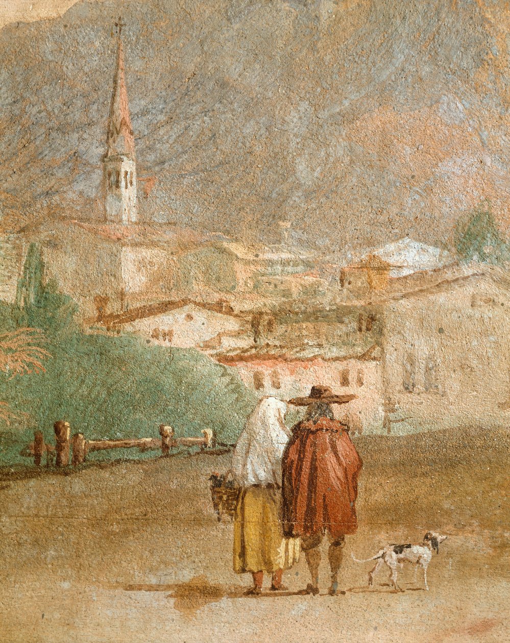 Krajobraz z Kupidynem autorstwa Giovanni Battista Tiepolo