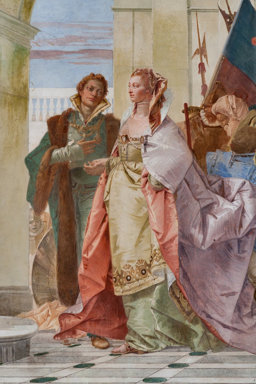 Wielkoduszność Scypiona Afrykańskiego (szczegół) autorstwa Giovanni Battista Tiepolo
