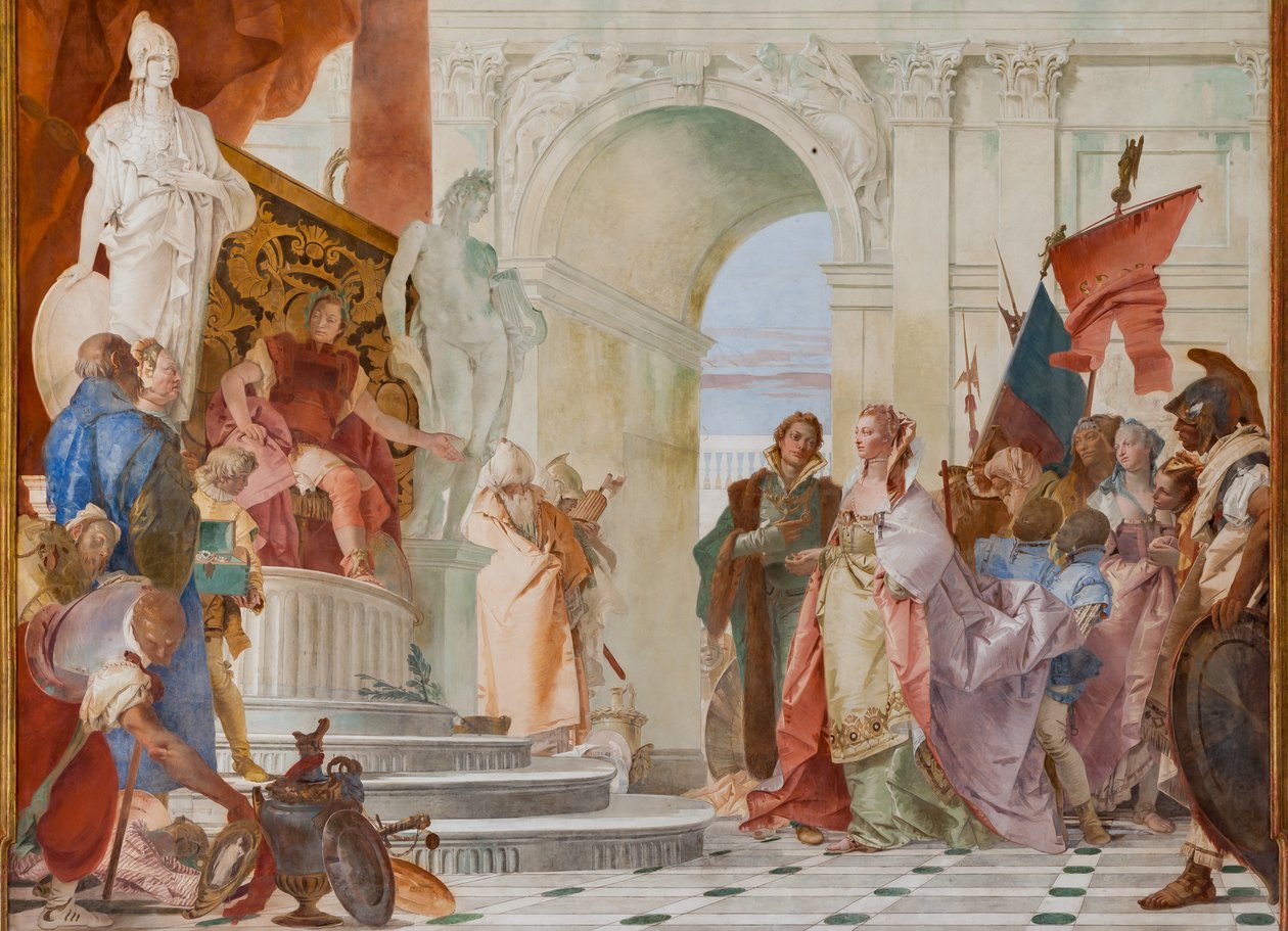 Wielkoduszność Scypiona Afrykańskiego (szczegół) autorstwa Giovanni Battista Tiepolo
