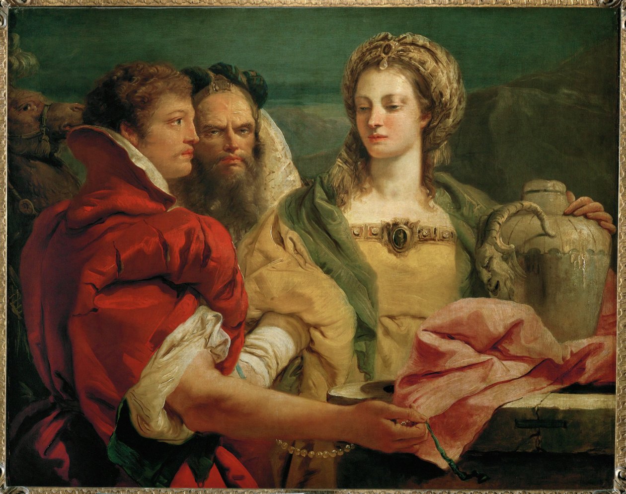 Rebecca przy studni ... autorstwa Giovanni Battista (1696 1770) Tiepolo