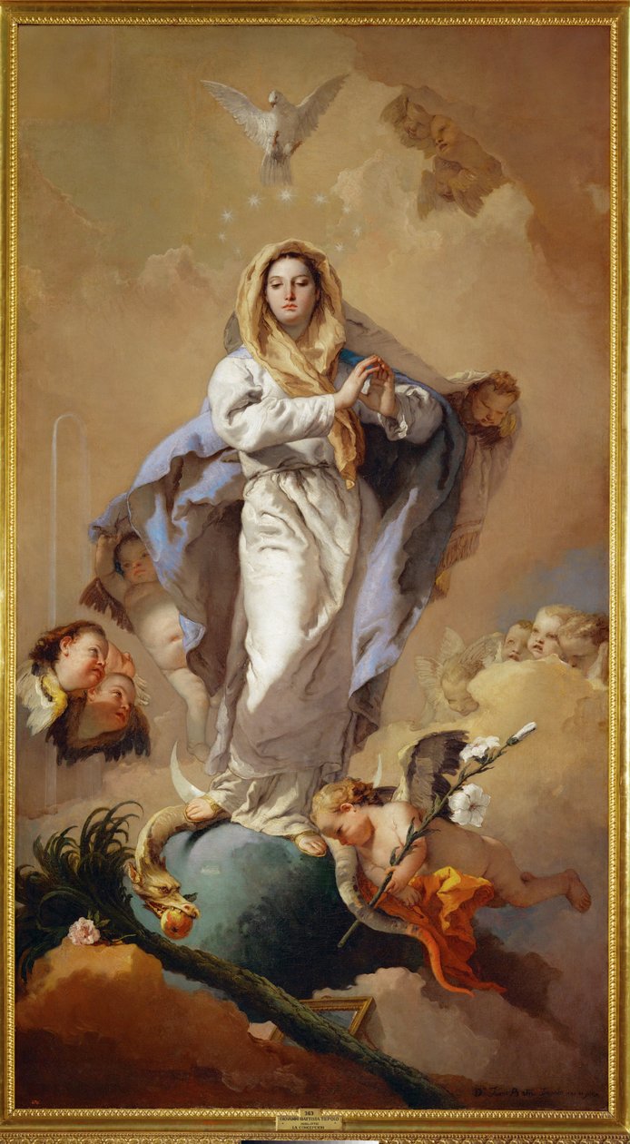 Niepokalane Poczęcie autorstwa Giovanni Battista (1696-1770) Tiepolo