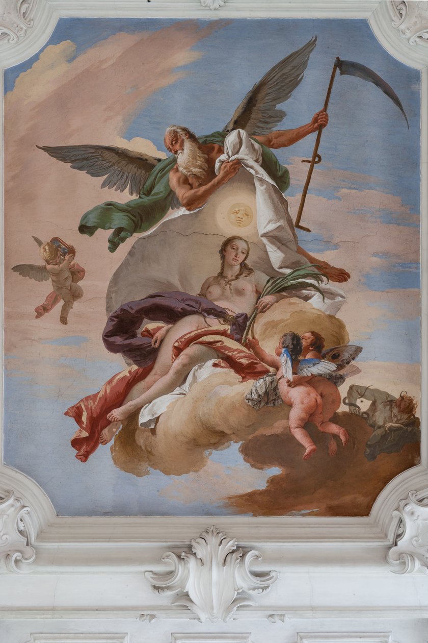 Czas odkrywa prawdę autorstwa Giovanni Battista Tiepolo