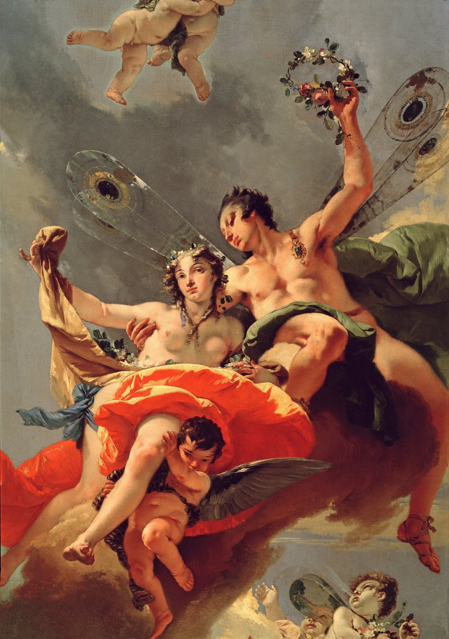 Zephyr i Flora autorstwa Giovanni Battista (1696 1770) Tiepolo
