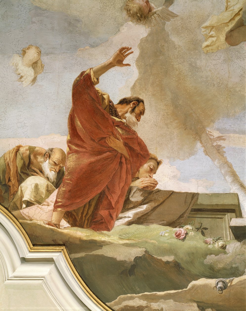 Wniebowzięcie, Giovanni Battista Tiepolo (1696-1770), fresk, Detal, Oratorium Czystości, Udine autorstwa Giovanni Battista Tiepolo