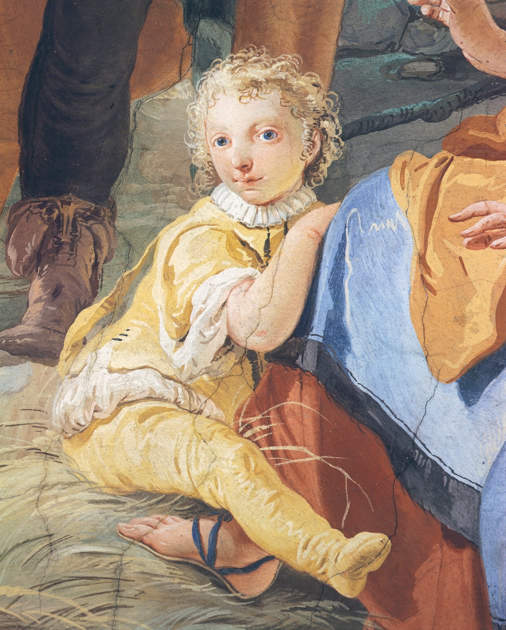 Dziecko, Giambattista Tiepolo (1696-1770), fresk, Pałac Arcybiskupi, Udine, Włochy autorstwa Giovanni Battista Tiepolo