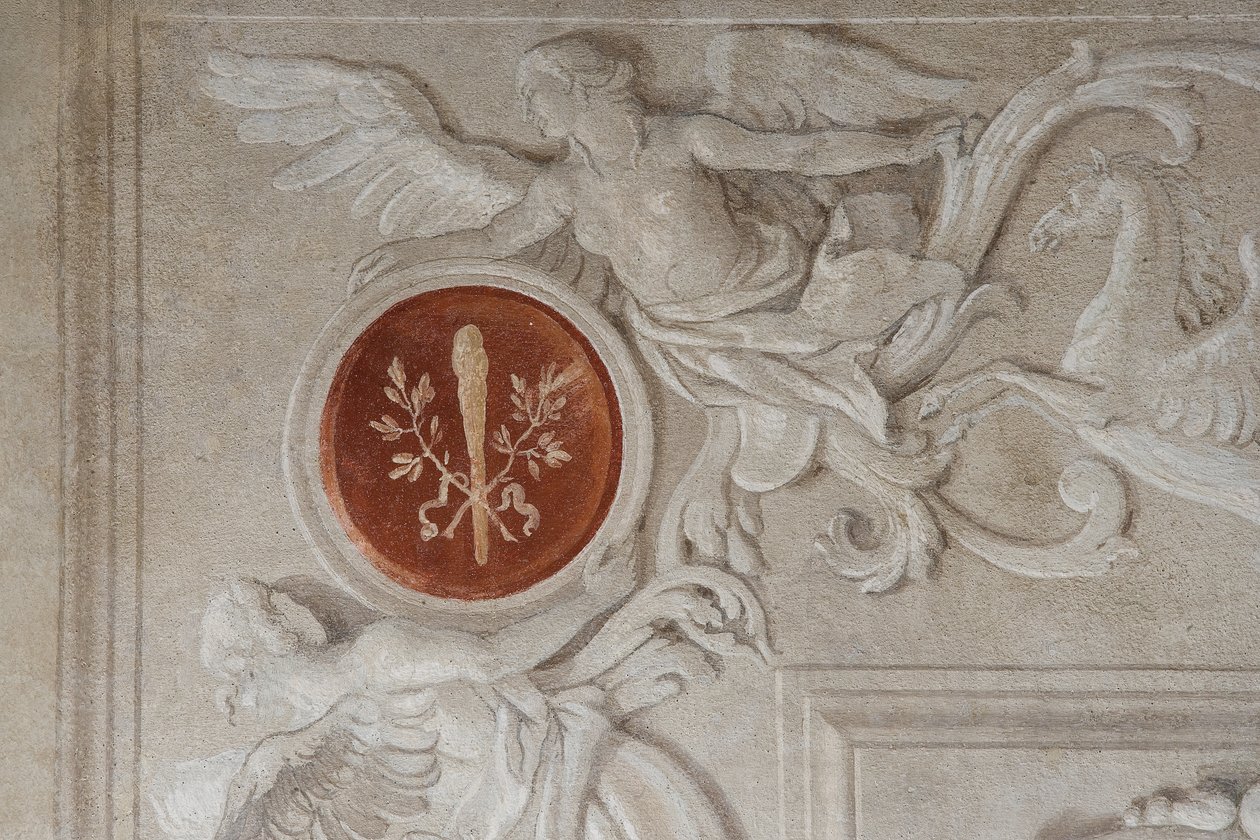 Fragment fresku z Pokoju Eneidy w Palazzina autorstwa Giovanni Battista Tiepolo