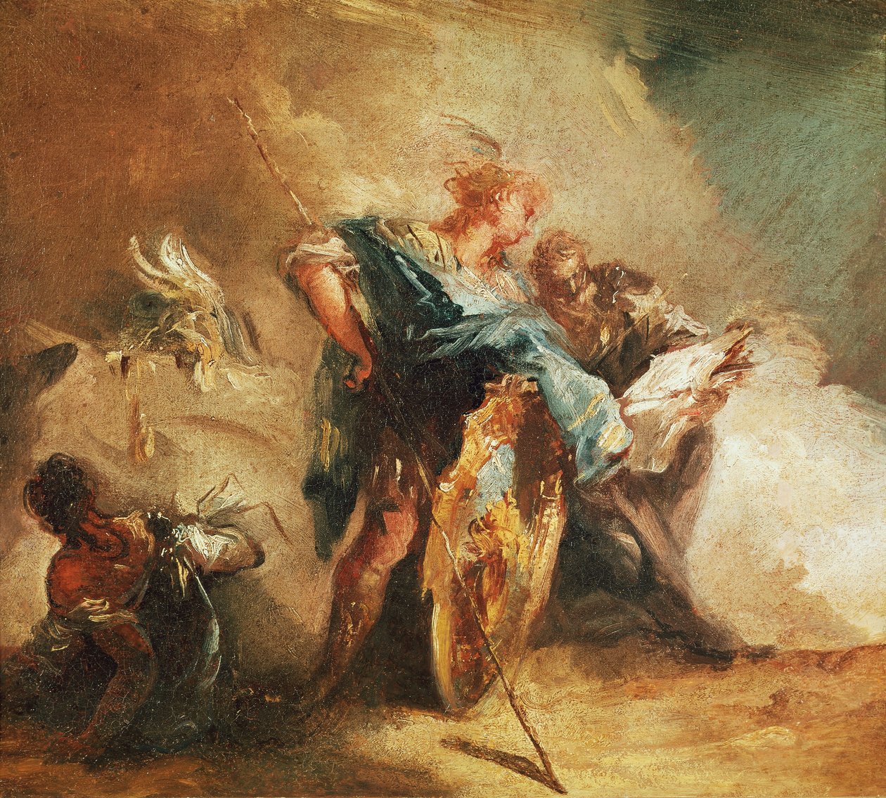 Minerwa dyktuje prawa autorstwa Giovanni Battista Tiepolo