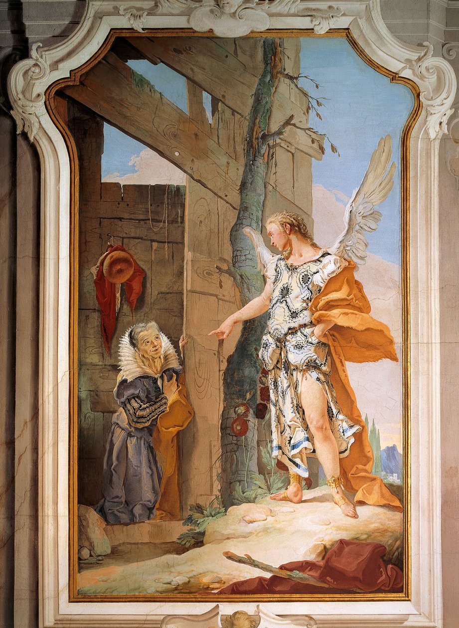 Sara i Anioł autorstwa Giovanni Battista Tiepolo