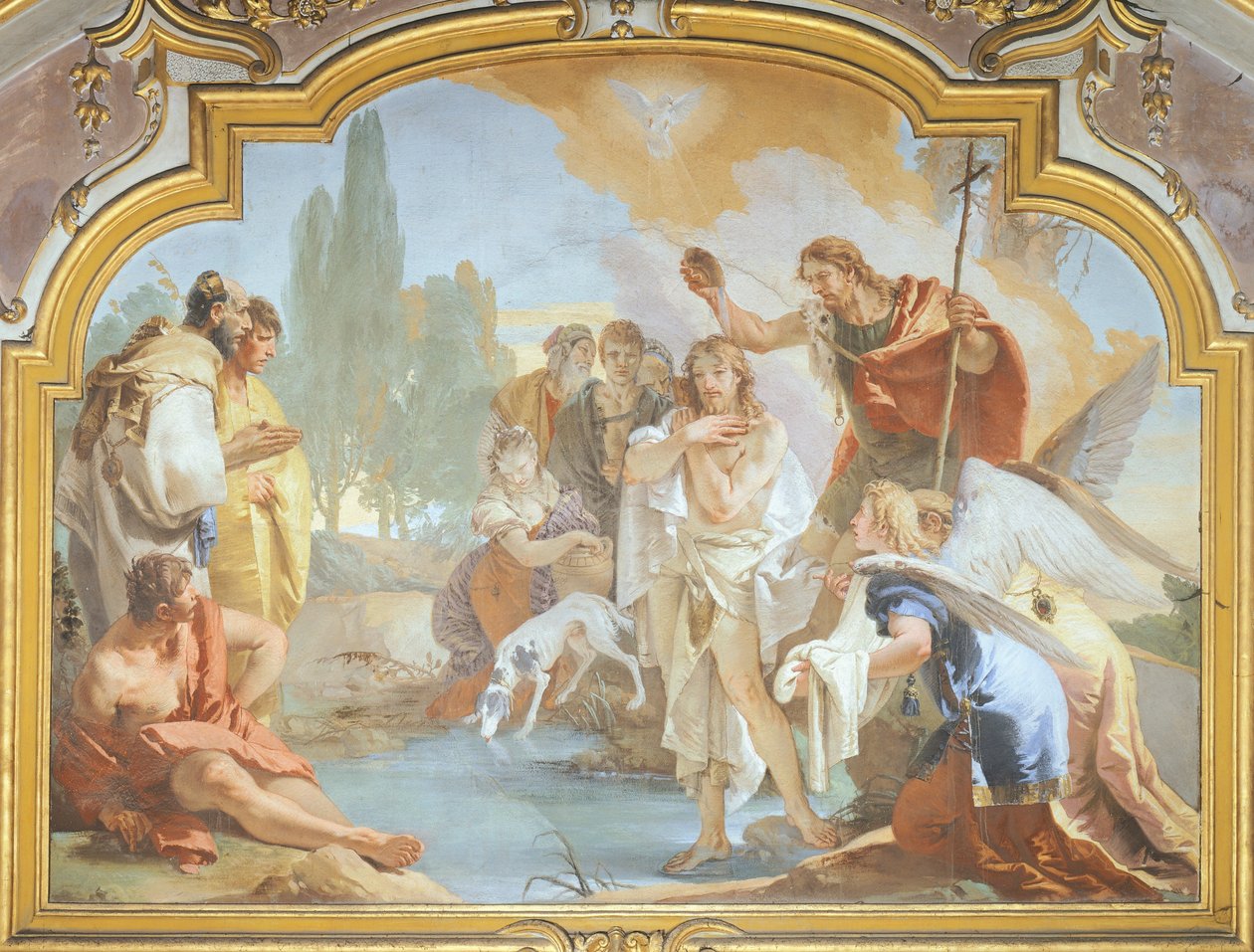 Chrzest Chrystusa (fresk) autorstwa Giovanni Battista Tiepolo