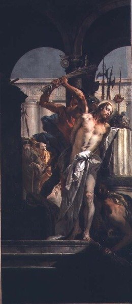 Biczowanie (olej na płótnie) autorstwa Giovanni Battista Tiepolo