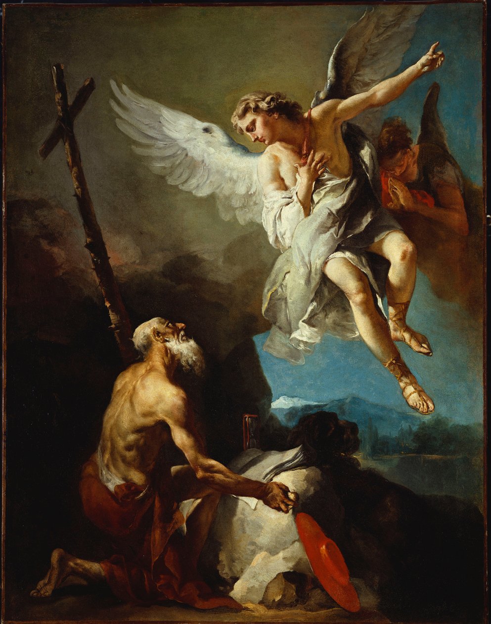 Wizja św Hieronima (olej na płótnie) autorstwa Giovanni Battista Tiepolo