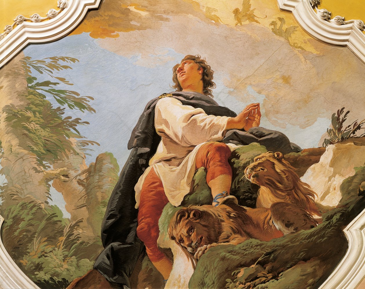 Prorok Daniel, Giovanni Battista Tiepolo (1696-1770), fresk, Pałac Patriarchalny, Udine autorstwa Giovanni Battista Tiepolo