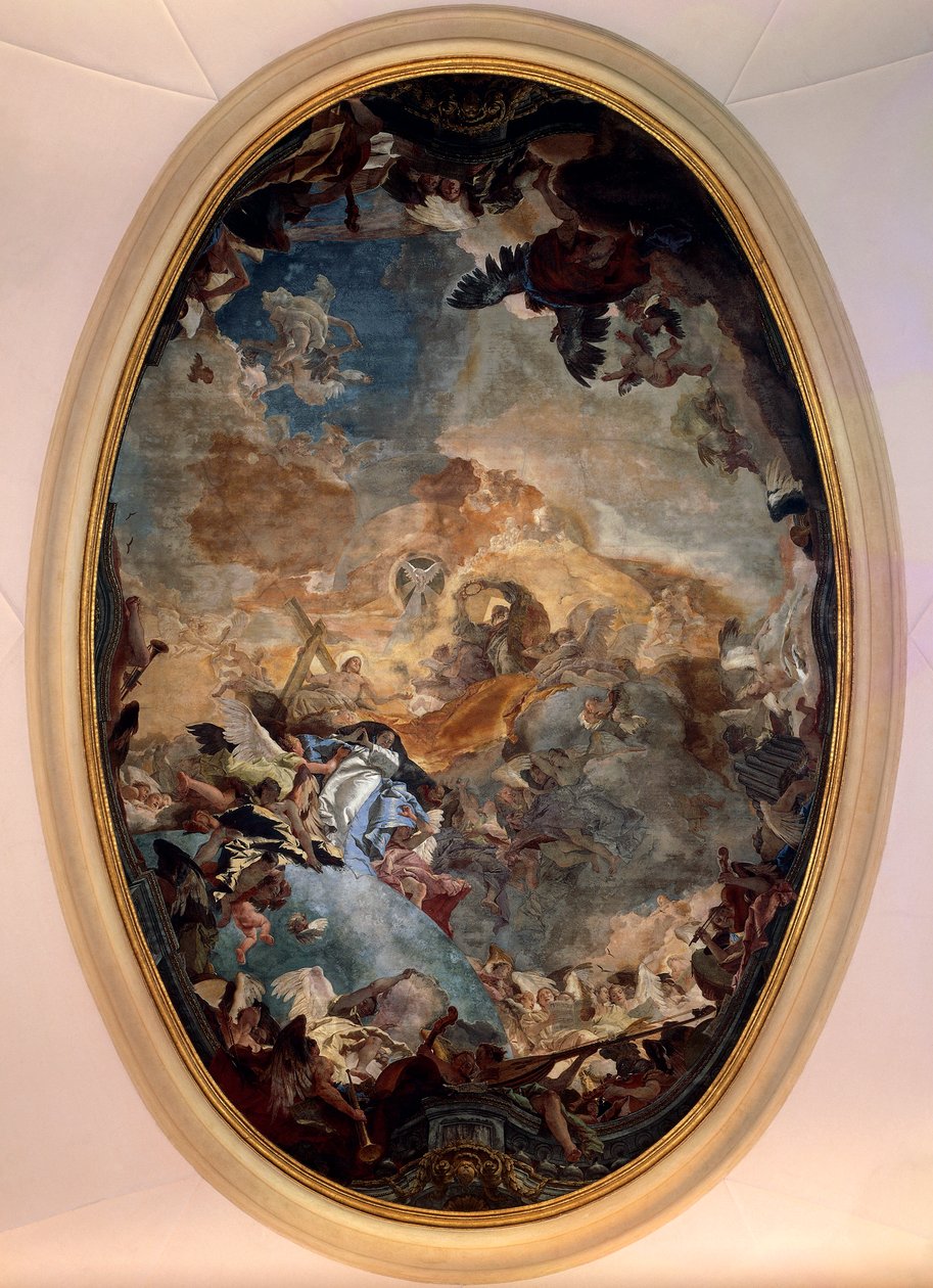 Triumf wiary (fresk) autorstwa Giovanni Battista Tiepolo