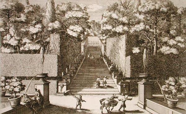 Wspaniałe schody w Villa d
