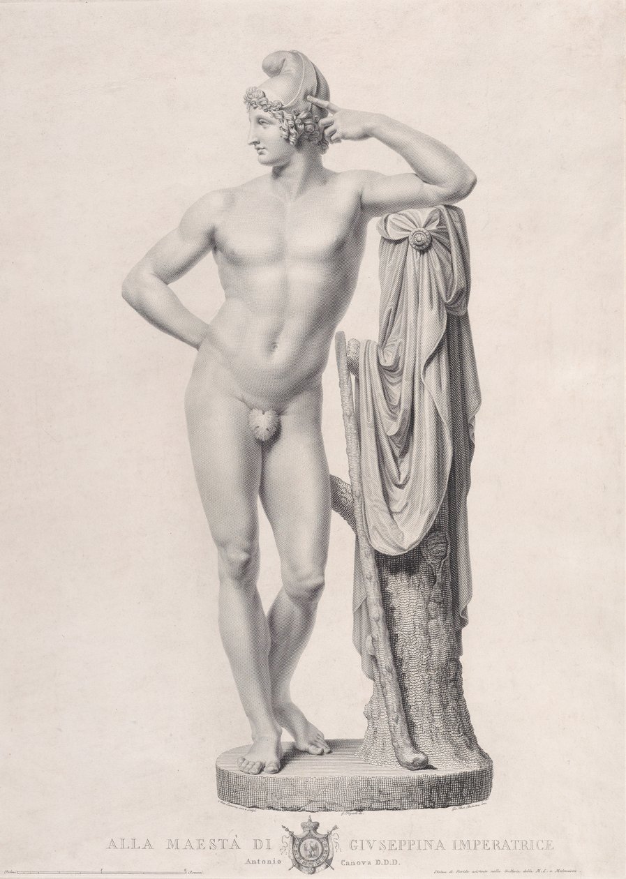 Paryż oparty na pniu, 1817. autorstwa Giovanni Battista Balestra