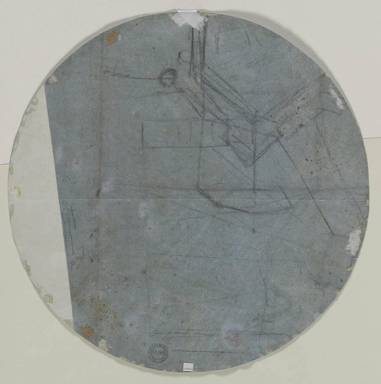 Szkic architektoniczny(?) (verso) autorstwa Giovanni Battista Benaschi
