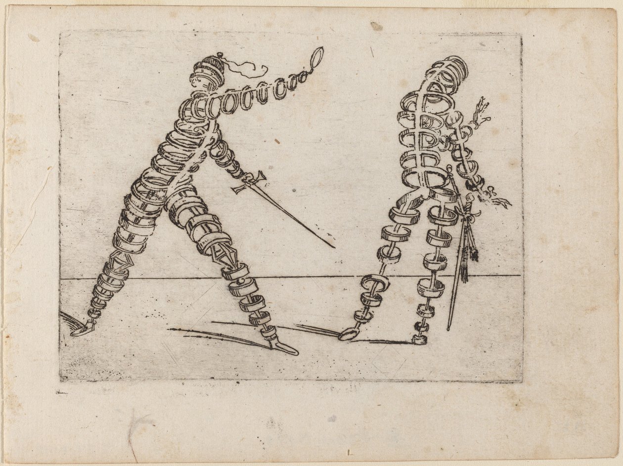 Z „Bizzarie di different Figures” autorstwa Giovanni Battista Bracelli