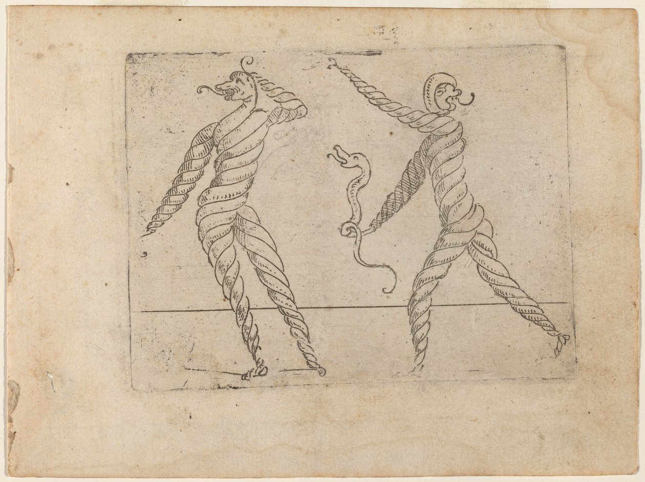 Z „Bizzarie di different Figures” autorstwa Giovanni Battista Bracelli