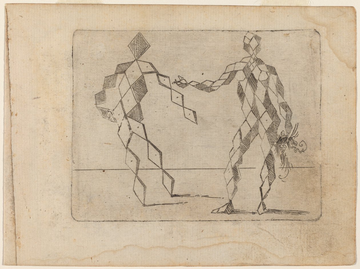 Z „Bizzarie di different Figures” autorstwa Giovanni Battista Bracelli