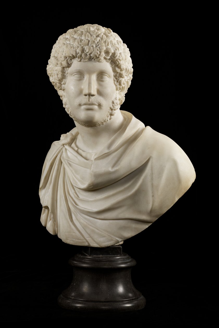 Popiersie cesarza Hadriana jako młodzieńca, ok. 1590 (marmur) autorstwa Giovanni Battista Caccini