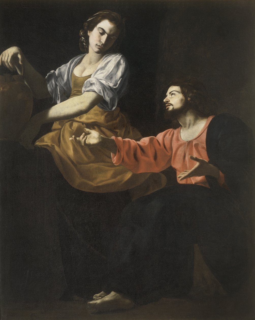 Samarytanin przy studni autorstwa Giovanni Battista Caracciolo