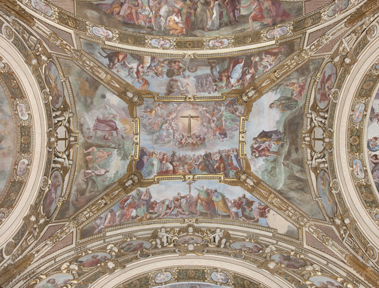 Historie Świętego Krzyża, 1631-32 autorstwa Giovanni Battista Carlone