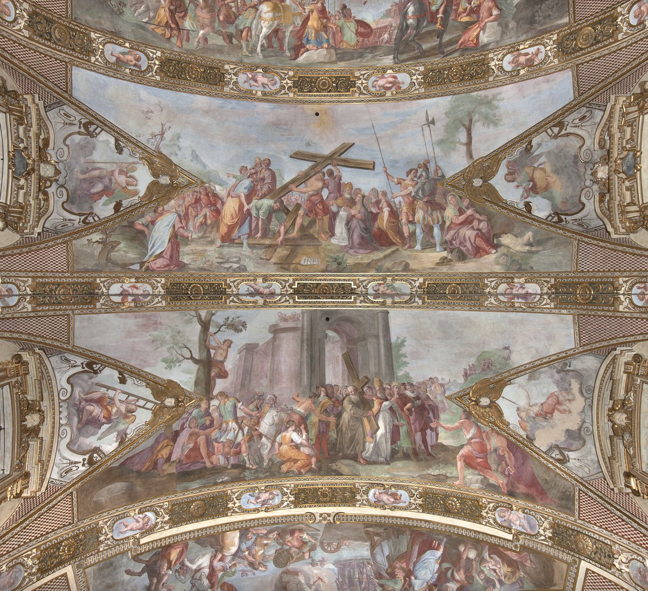 Historie Świętego Krzyża, 1631-32 autorstwa Giovanni Battista Carlone