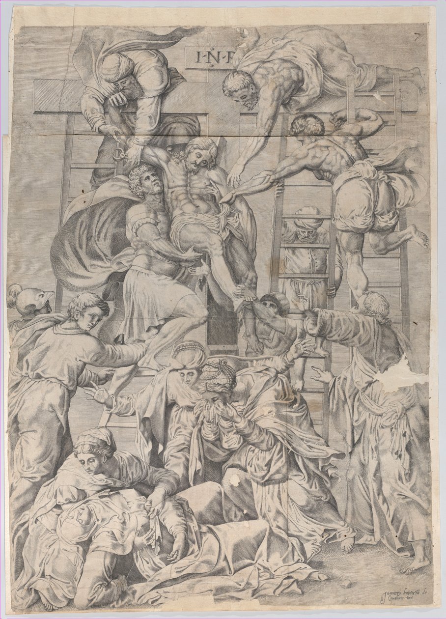 Zdjęcie z krzyża, 1550-1600. autorstwa Giovanni Battista Cavalieri