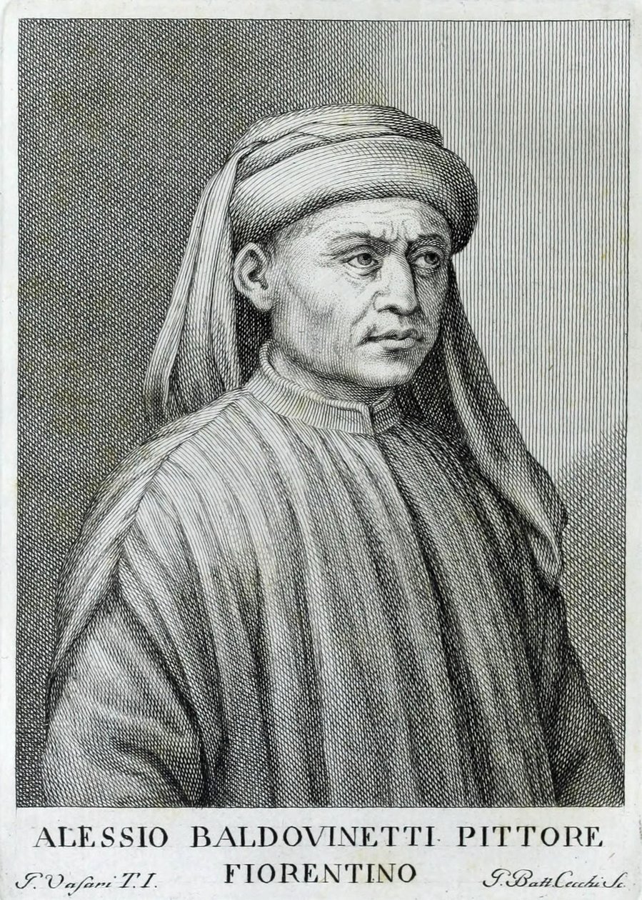 Alesso Baldovinetti autorstwa Giovanni Battista Cecchi