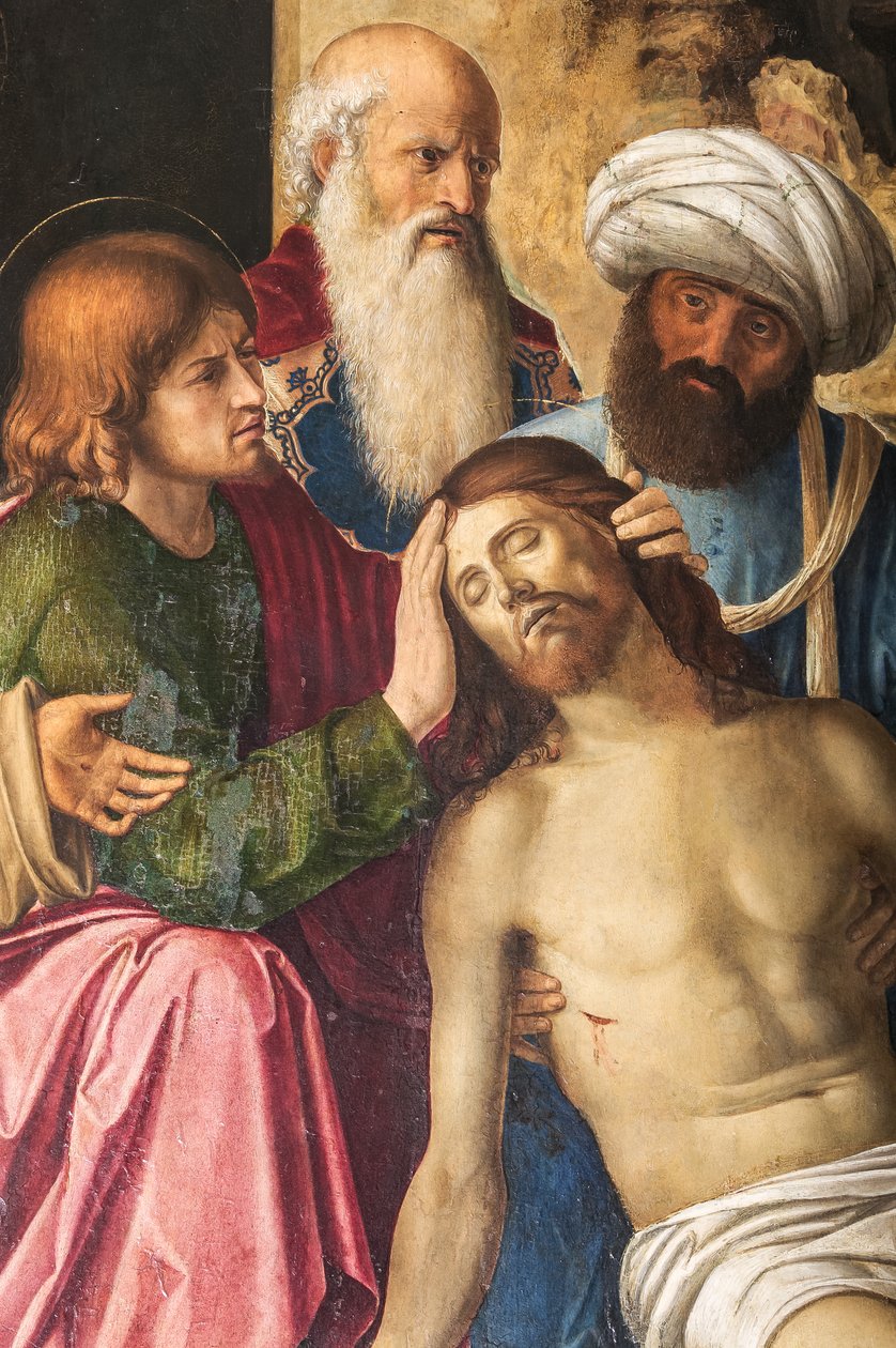 Opłakiwanie Chrystusa, fragment 2384598 autorstwa Giovanni Battista Cima da Conegliano
