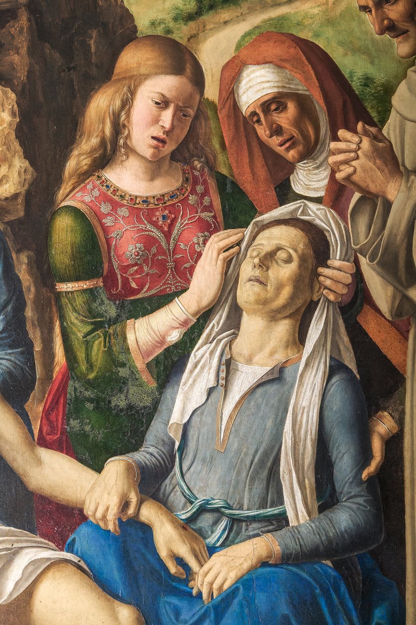 Opłakiwanie Chrystusa, fragment 2384598 autorstwa Giovanni Battista Cima da Conegliano