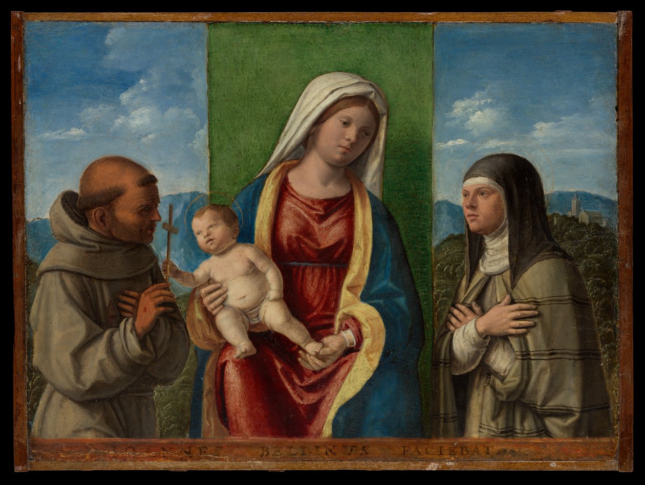 Madonna z Dzieciątkiem i świętymi Franciszkiem i Klarą autorstwa Giovanni Battista Cima da Conegliano